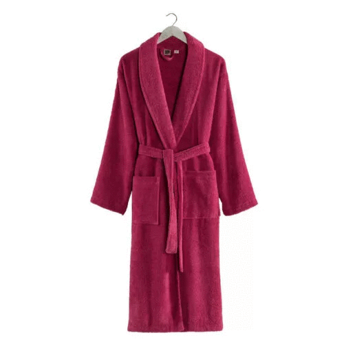 100% Cotton Bathrobe Unisex Red