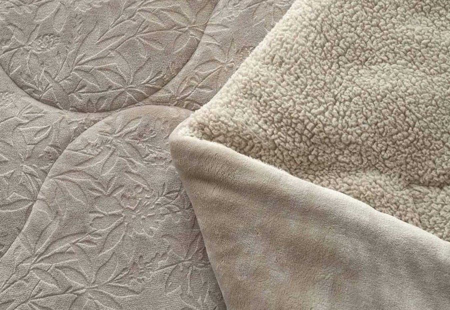 Edredón Conforter Sedalina+Sherpa CLARA VIDAL Berlioz beige 650 gr.