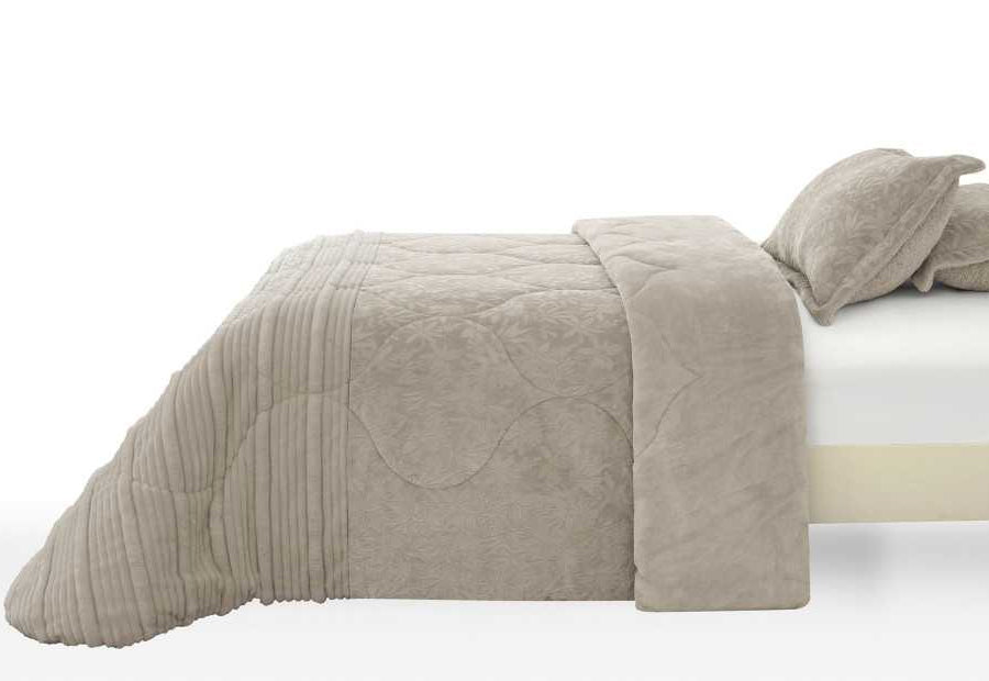Edredón Conforter Sedalina+Sherpa CLARA VIDAL Berlioz beige 650 gr.