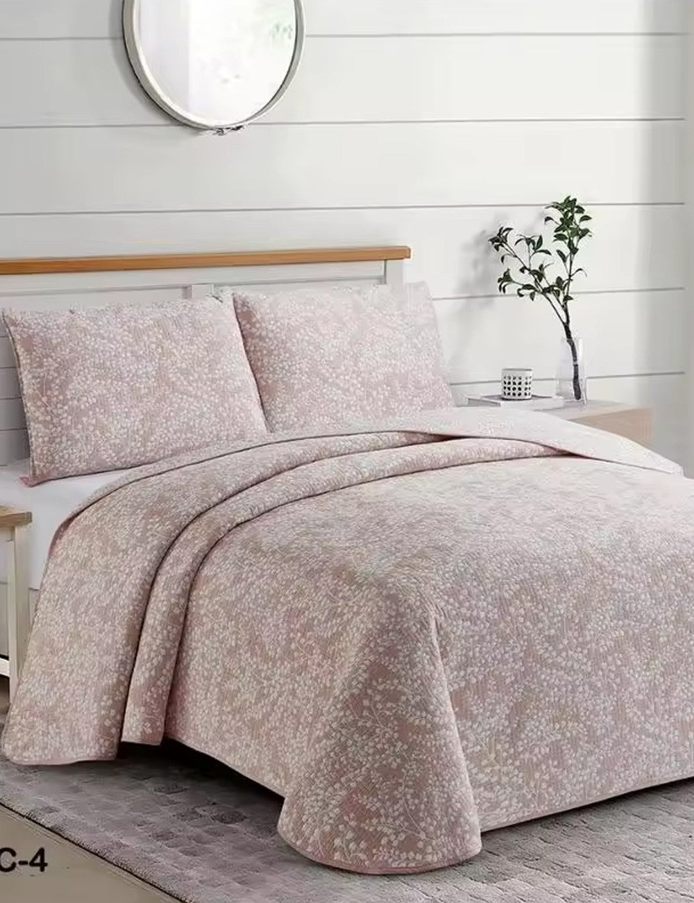 Colcha rosa Bouti Flory marca Dolz