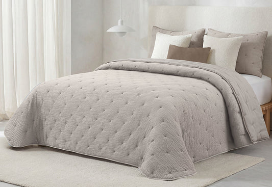 Edredón Conforter Bordado FUNDECO Britanie gris 250 gr