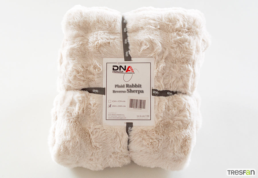 Manta Plaid  Rabbit Reverso Sherpa DN Burbujas