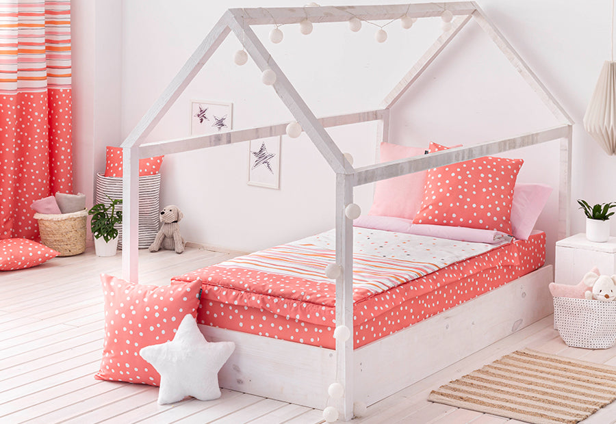 Saco Nórdico Lleno Estampado CONFECCIONES PAULA Cenefas rosa