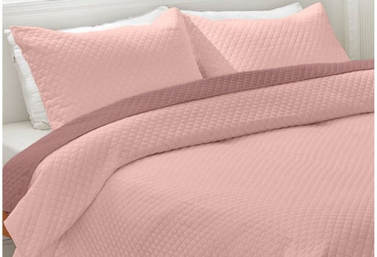 Bouti Reversible Two-tone Quilt ICELANDS Demi Moore pink