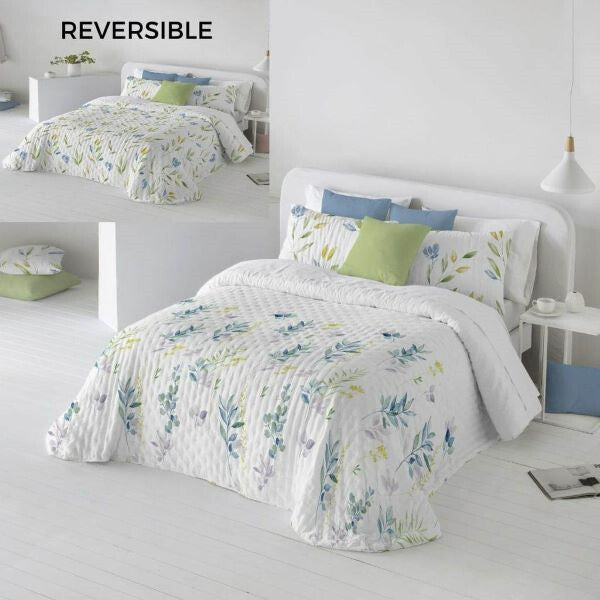 Sely Reversible Bouti Quilt Blue FUN&amp;DECO