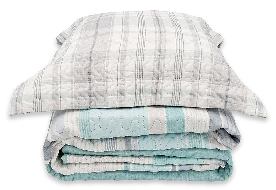 Colcha Bouti Termosellada BIANCA Estampada Reversible Corfu