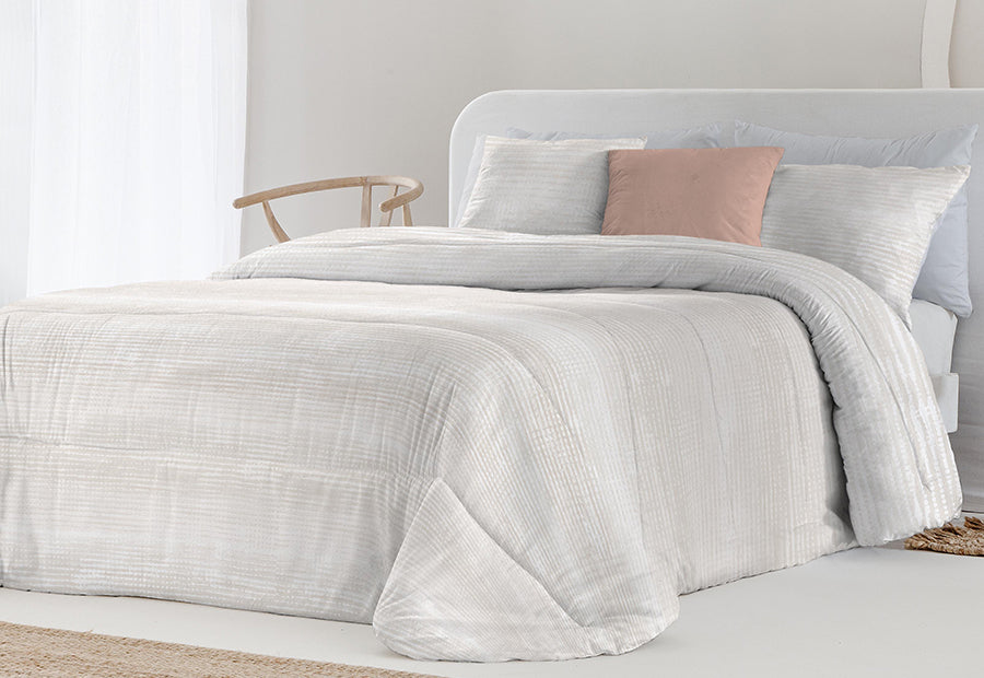 Edredón Comforter Reversible FUNDECO Estampado Dominic terra