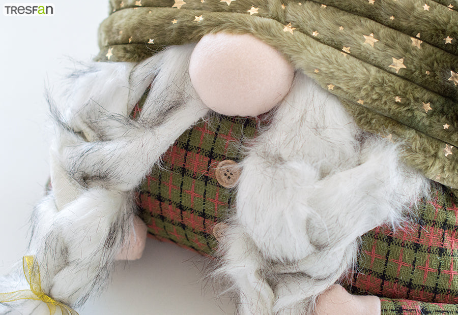 Funda Cojín 45x45 Navidad MC Formas Duende verde