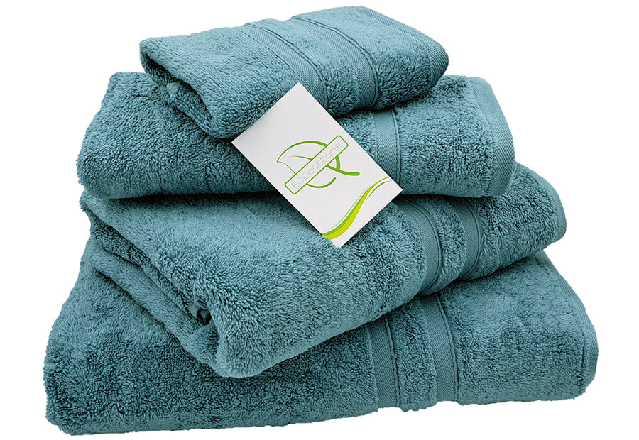 Toalla Baño Lisa ECOCOTTONE Algodón Puro 500gr Torsión Cero