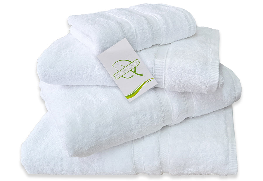 Toalla Baño Lisa ECOCOTTONE Algodón Puro 500gr Torsión Cero