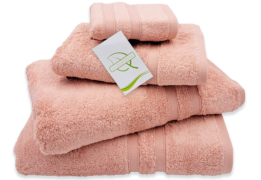 Toalla Baño Lisa ECOCOTTONE Algodón Puro 500gr Torsión Cero