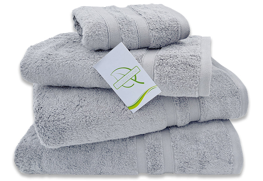 Toalla Baño Lisa ECOCOTTONE Algodón Puro 500gr Torsión Cero