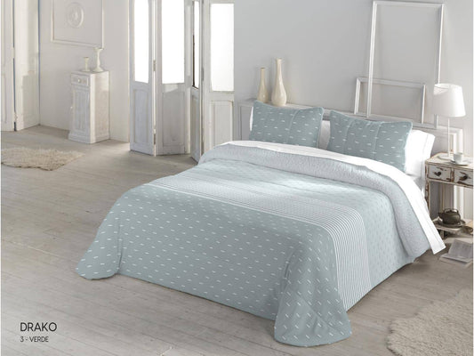 Edredón comforter sherpa Modelo DRAKO Catotex color verde