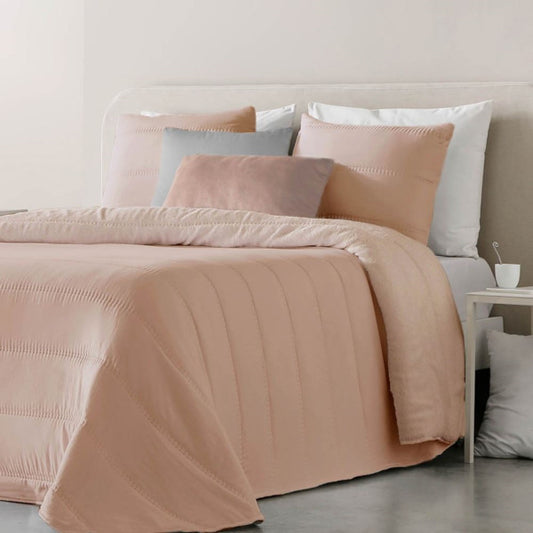 Edredón comforter Sherpa Hermes Rose Fundeco