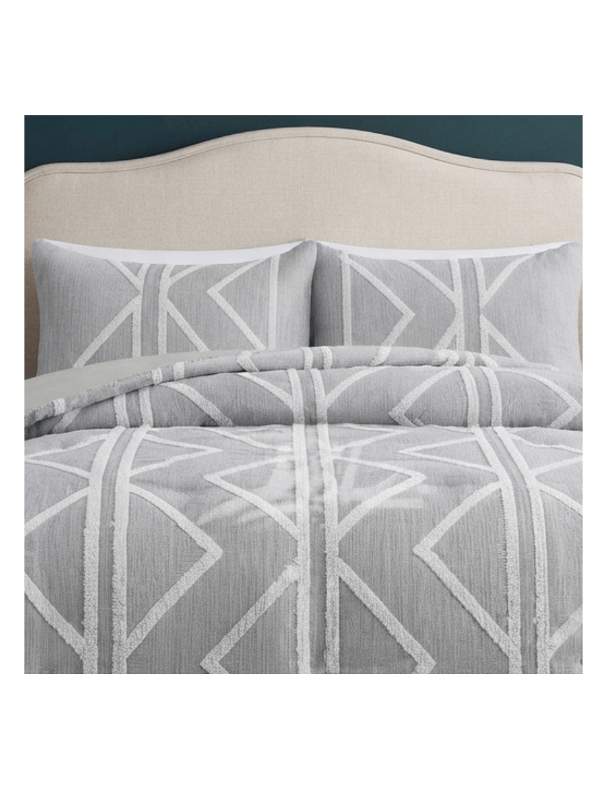Edredón Jacquard  con borreguito modelo Belice de Dolz color gris