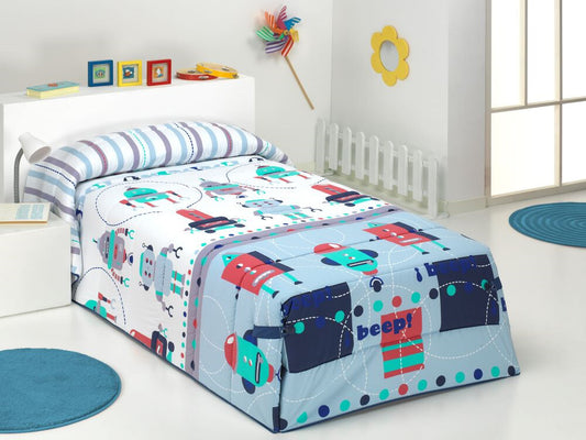 Blue Robots Comforter Duvet