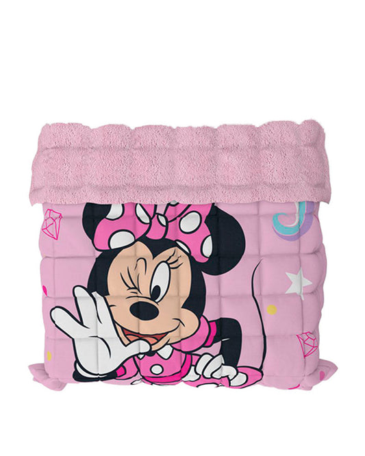 Edredón Sherpa Minnie color rosa