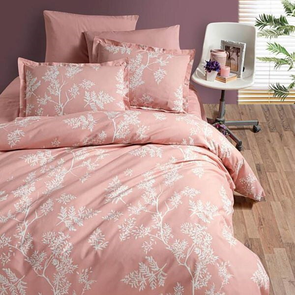 Pink Duvet Cover 4 Pieces 100% Cotton