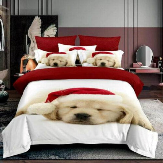 Christmas Dog Duvet Cover