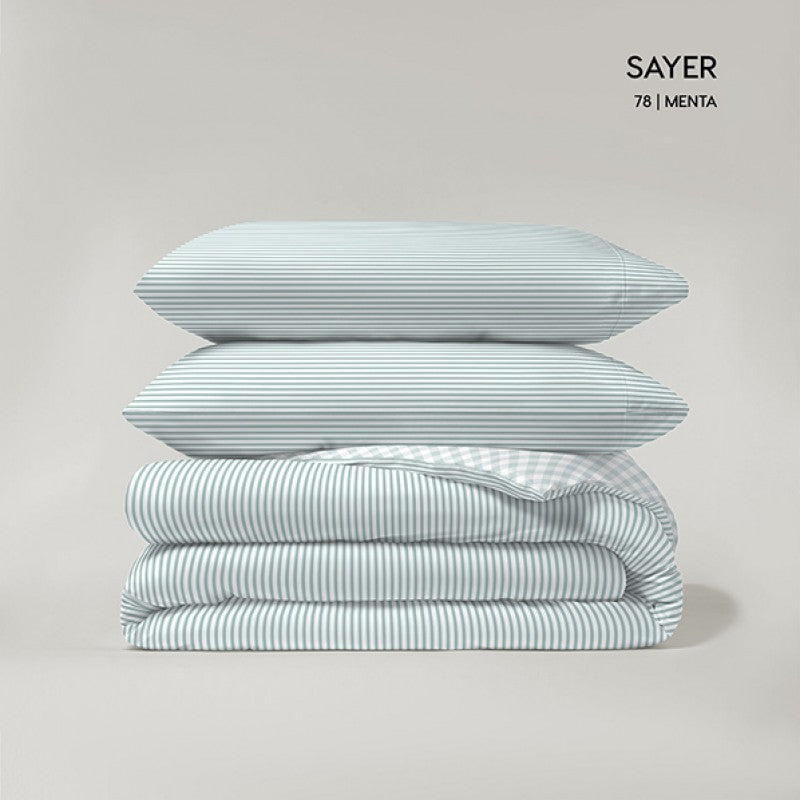 Funda Nórdica Reversible modelo Sayer de Catotex color menta