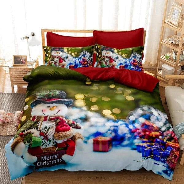 Christmas Snowman Duvet Cover