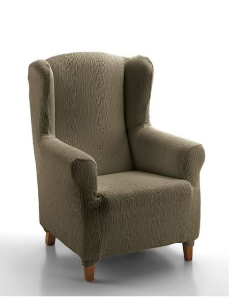 JARA BROWN WING ARMCHAIR COVER CASA TEXTILE