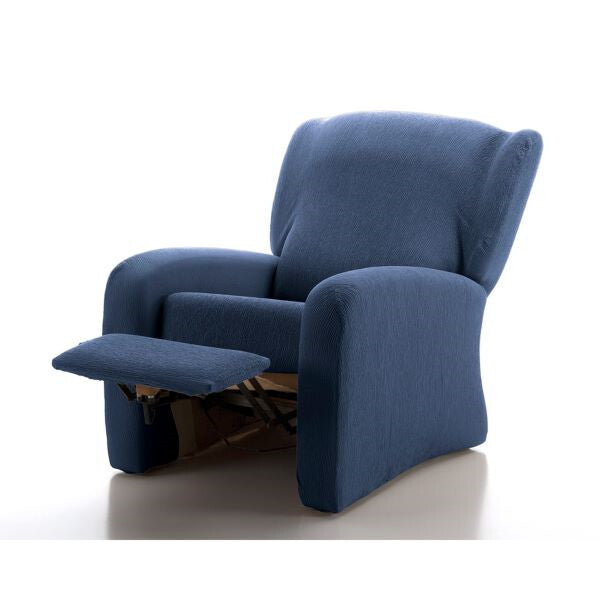 4-Piece Relaxation Armchair Cover Blue Casa Textil