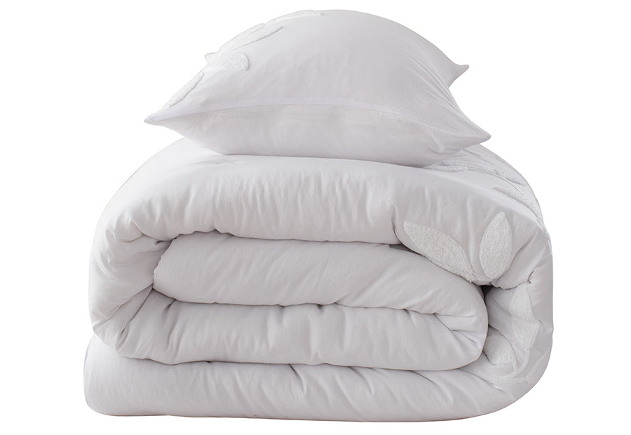 Colcha de invierno - Edredón Gaelan blanco de Clara Vidal 400 gr.