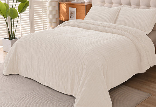 Edredón Conforter DN Sedalina/Sherpa Borreguito Greta color marfil