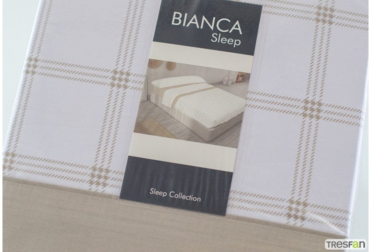 Juego de Sábana 30/27 Estampada BIANCA Harbour beige