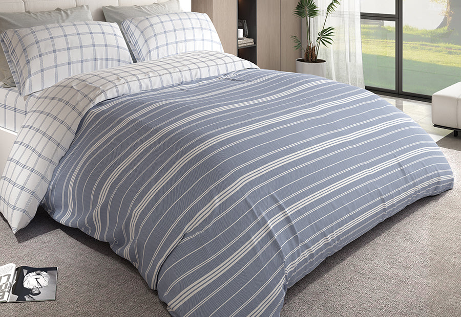 Funda Nórdica 3piezas Estampada BIANCA Dorna plomo