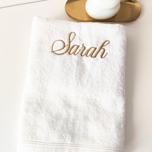 Toalla personalizada bordada