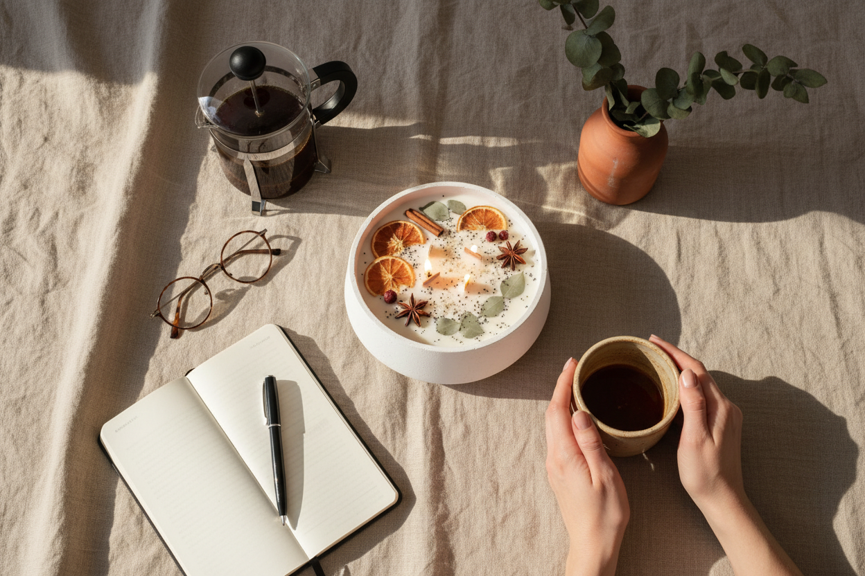 Abrazo de Especias – Vela 3 mechas con aroma especiado