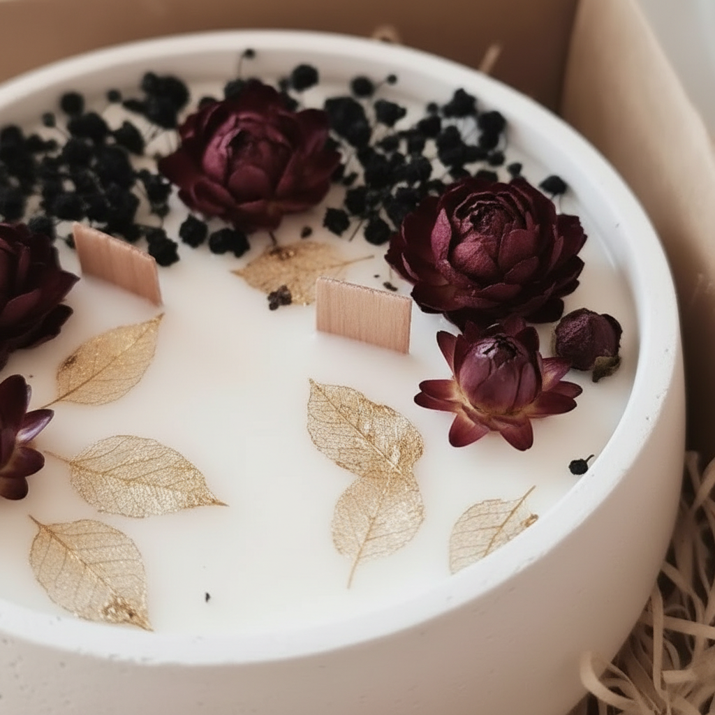 Medianoche en Flor – Vela XL con alma seductora