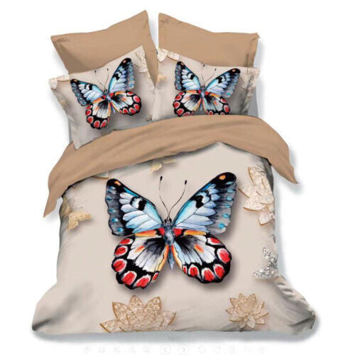 3D Butterfly 6 Piece Bedding Set