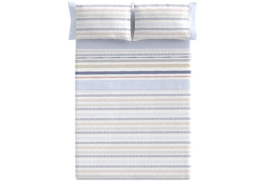 Parure de draps bleu AZURO de Clara Vidal