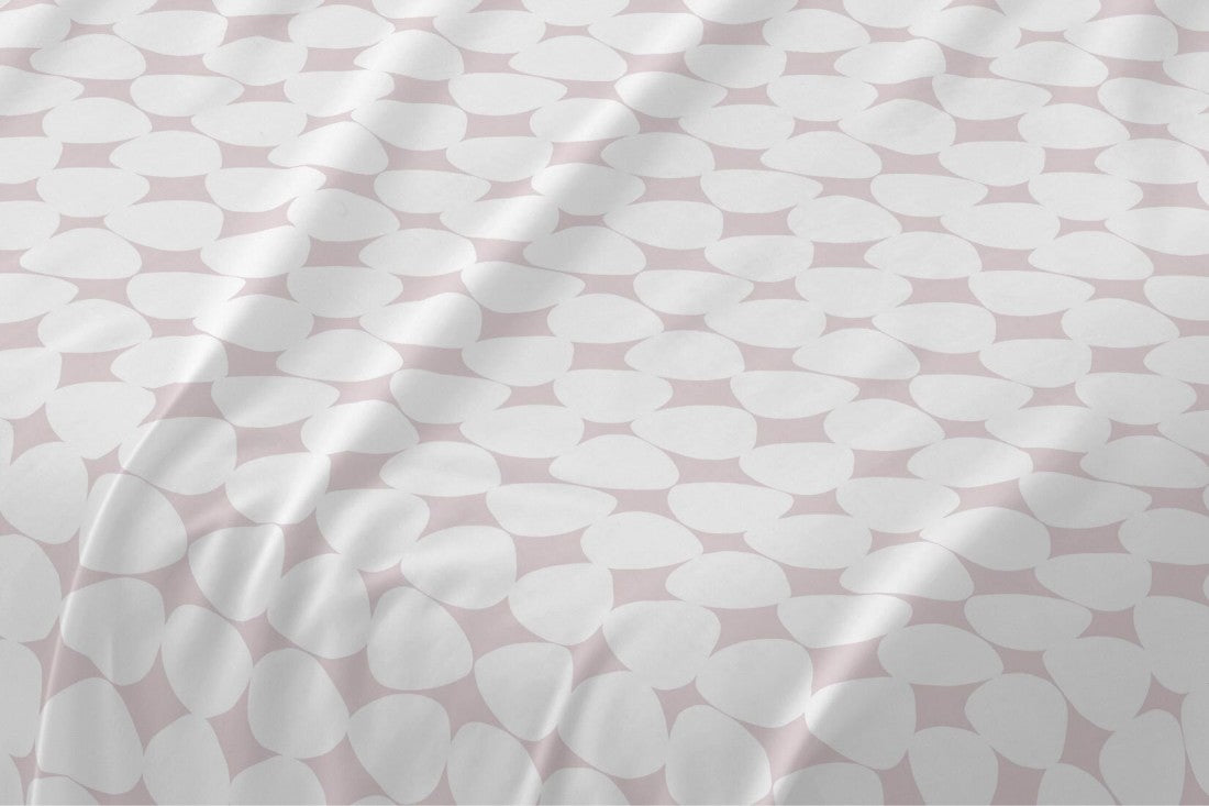 Juego de sábanas Burrito Blanco diseño 139 en color rosa