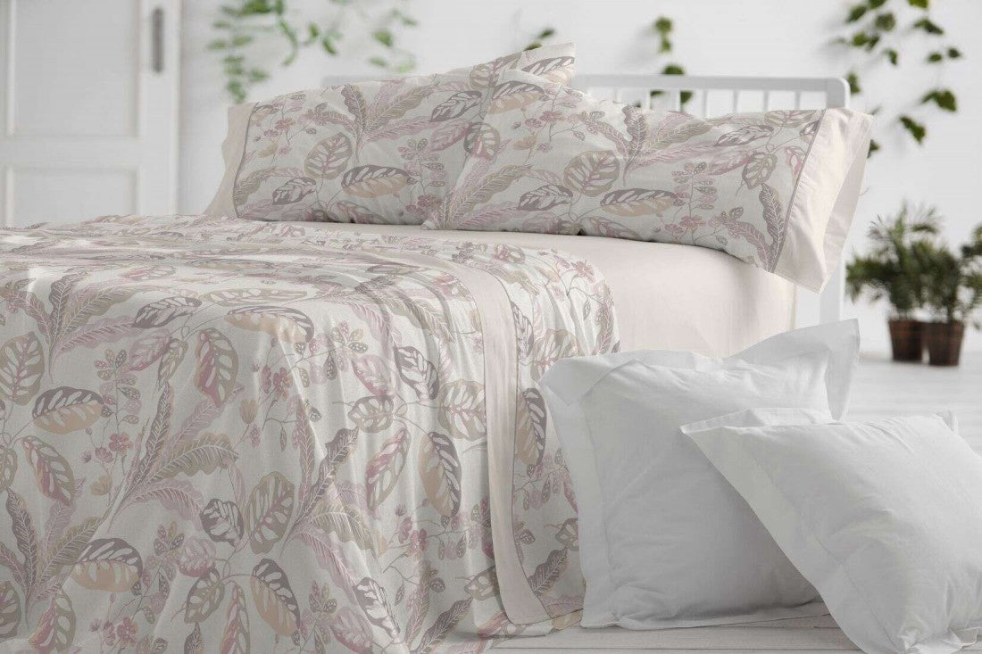 Parure de draps en tissu 241 Blanc/Gris BURRITO BLANCO