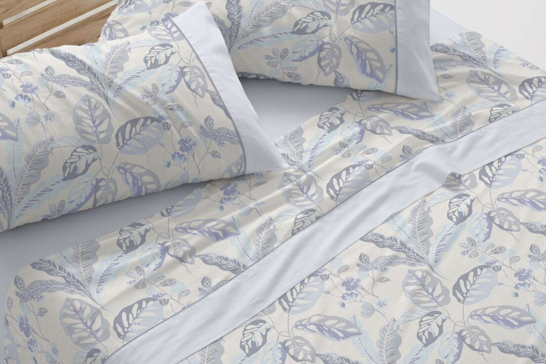 Parure de draps en tissu 241 Blanc/Gris BURRITO BLANCO