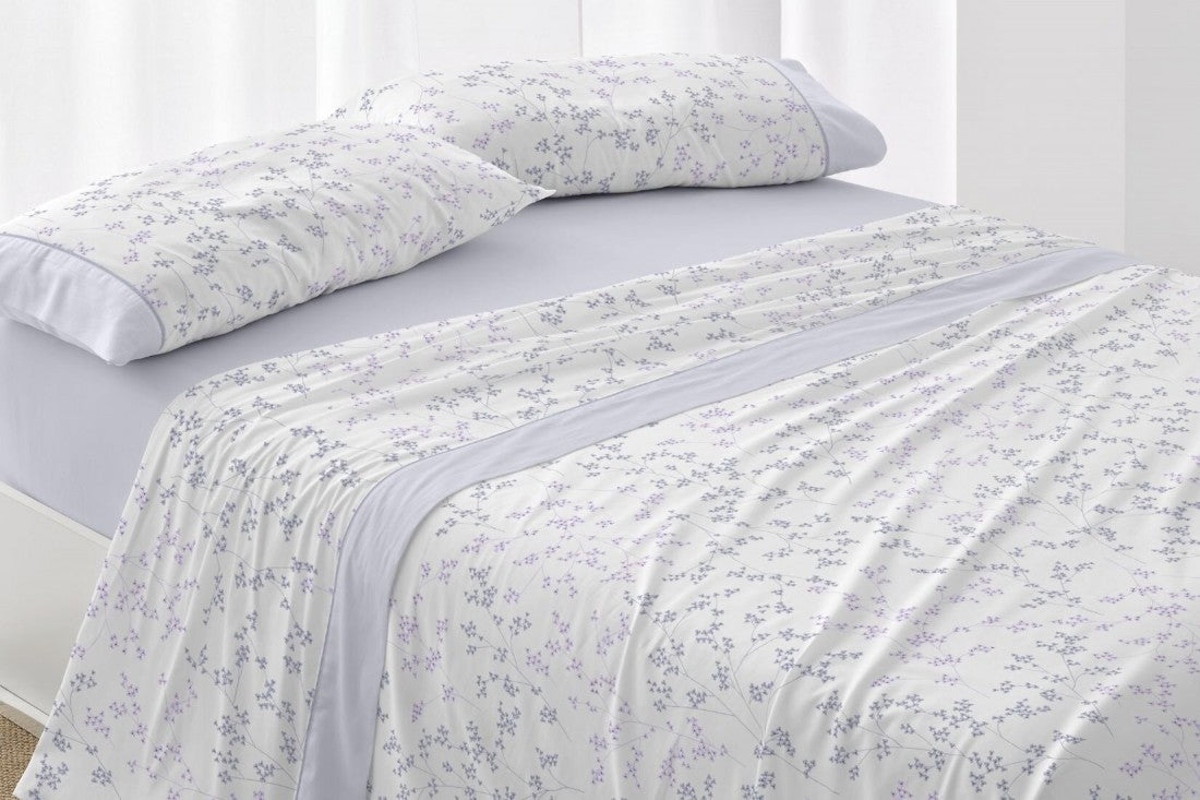 Fabric Sheet Set 241 White/Grey BURRITO BLANCO