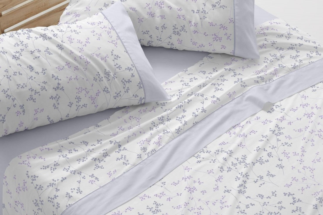 Fabric Sheet Set 241 White/Grey BURRITO BLANCO