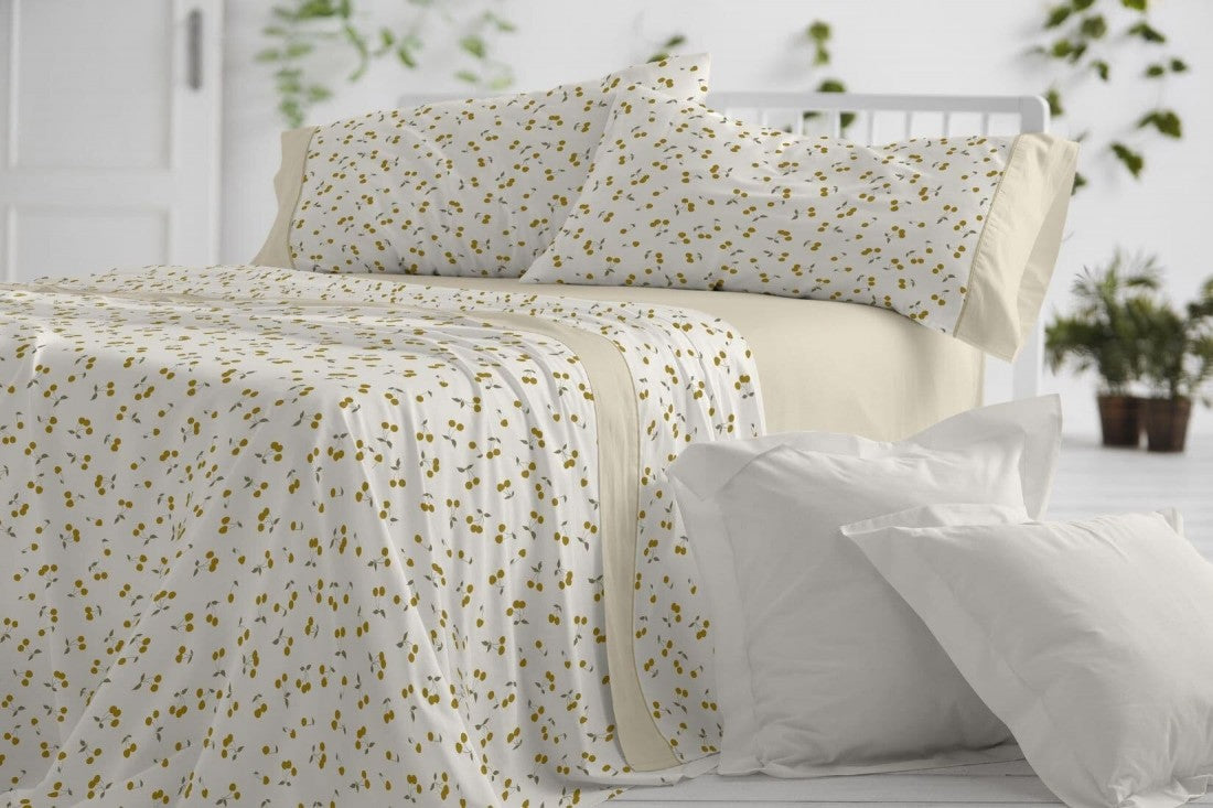 Fabric Sheet Set 241 White/Grey BURRITO BLANCO