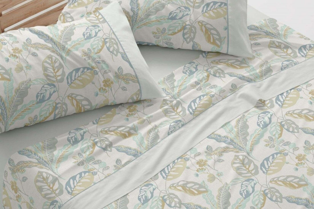 Parure de draps en tissu 241 Blanc/Gris BURRITO BLANCO