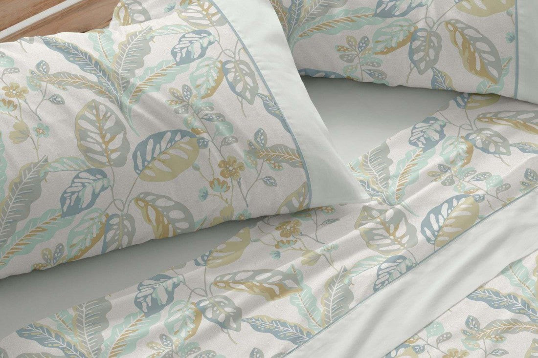 Parure de draps en tissu 241 Blanc/Gris BURRITO BLANCO