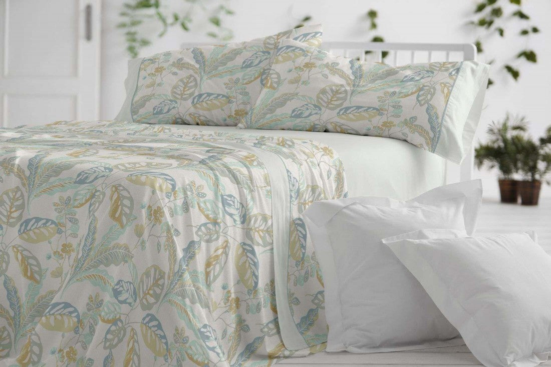 Parure de draps en tissu 241 Blanc/Gris BURRITO BLANCO