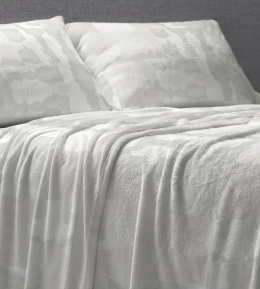 Sábana Coralina diseño floral colar beige TRN031 de Burrito Blanco