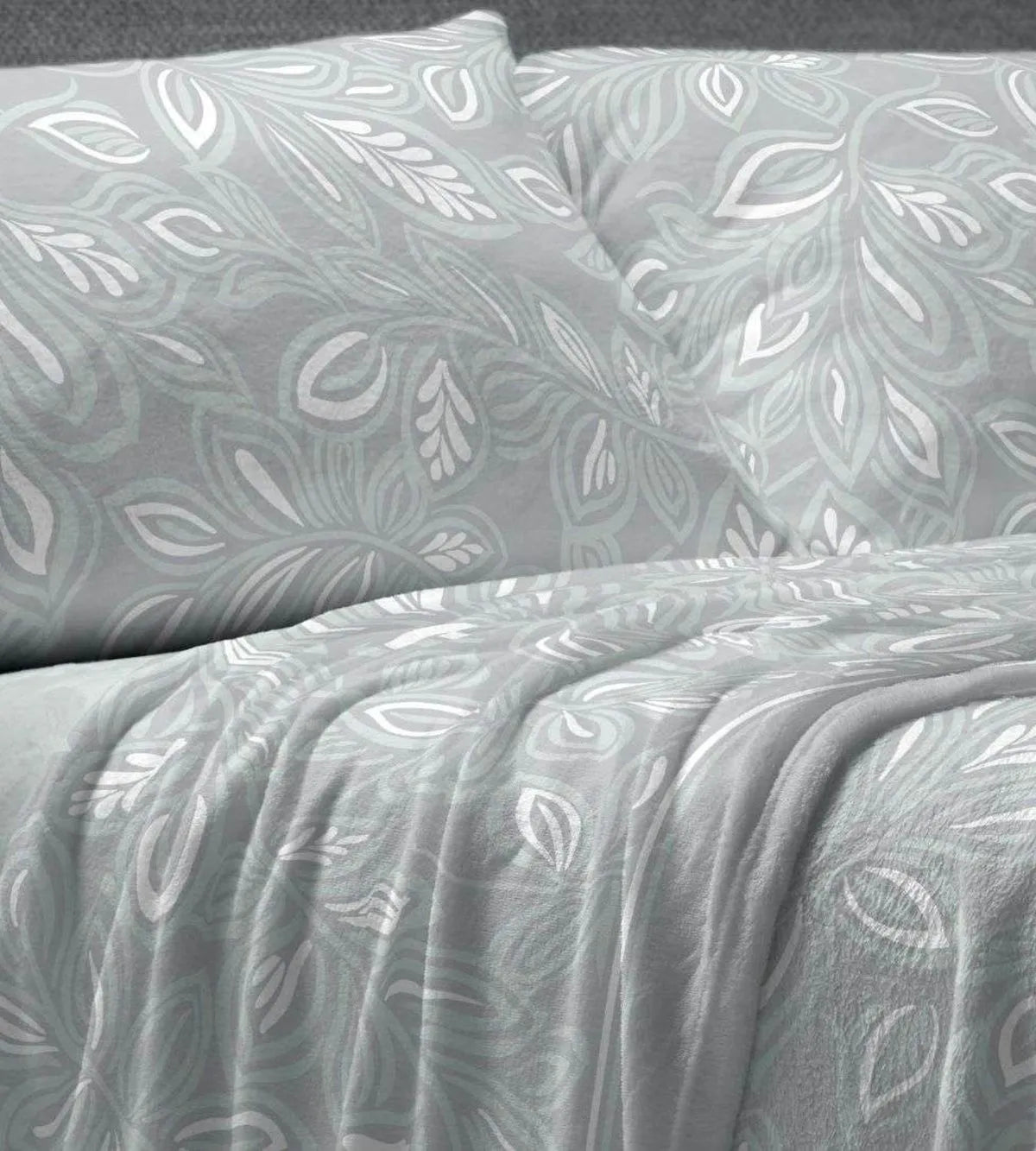 Sábana Coralina diseño floral colar azul TRN032 de Burrito Blanco