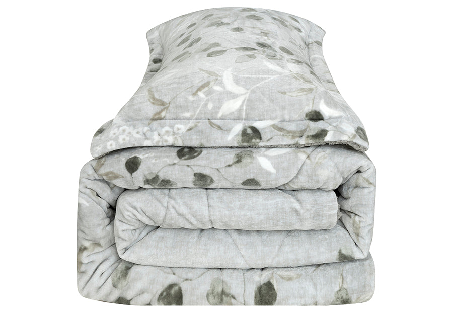 Edredón Conforter Sedalina+Sherpa CLARA VIDAL Karen gris 650 gr.