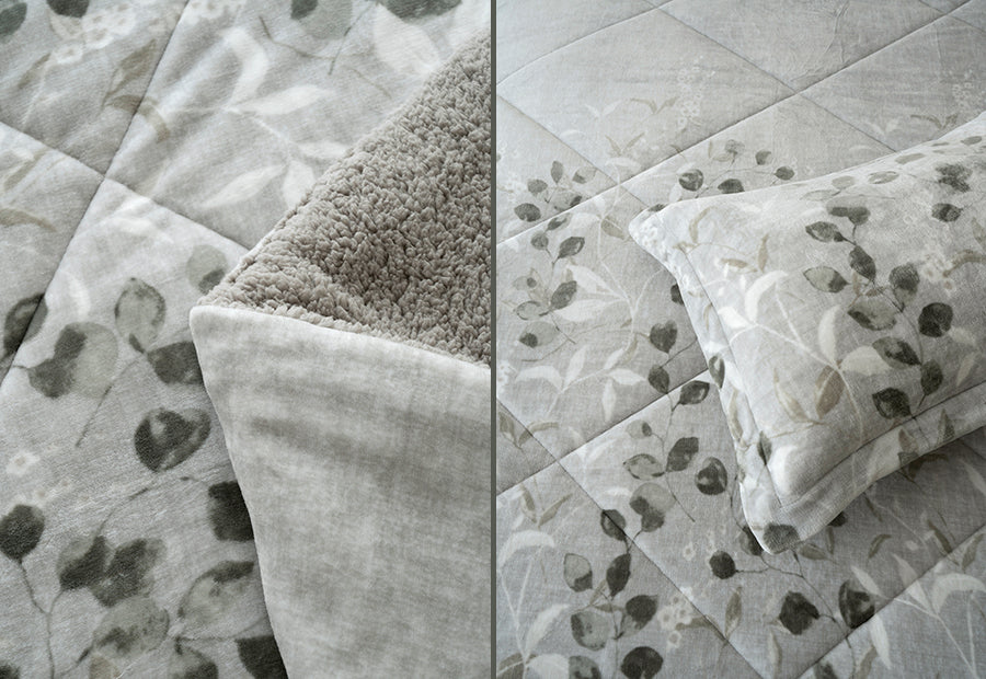 Edredón Conforter Sedalina+Sherpa CLARA VIDAL Karen gris 650 gr.