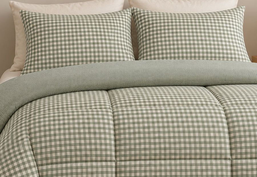 Edredón Duvet Comforter Hilo Tintado ATENAS Larissa Verde